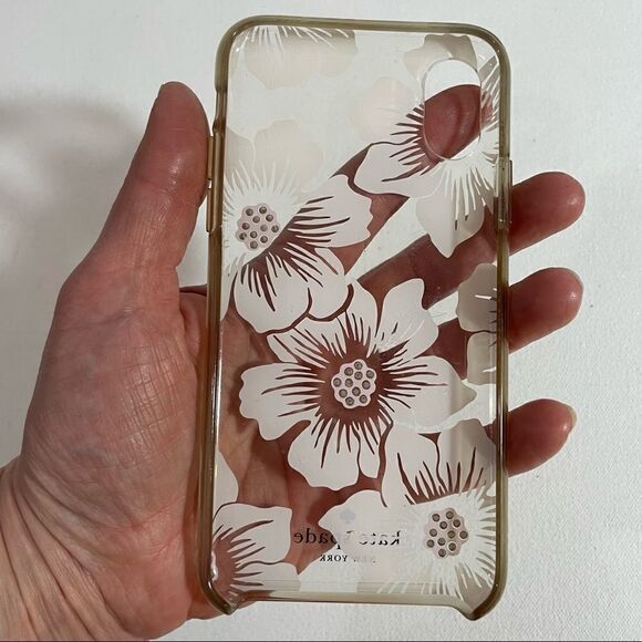 Kate Spade New York IPhone X case: Clear/Rhinestone/Off White Floral/Rhinestone - Picture 3 of 6